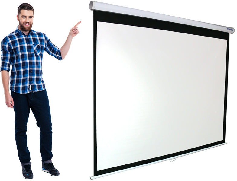 220x165 Ekran projekcyjny manualny format 4:3 16:9