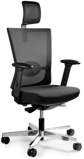 Unique Meble Ergonomiczne krzesło biurowe FORTE z zagłówkiem