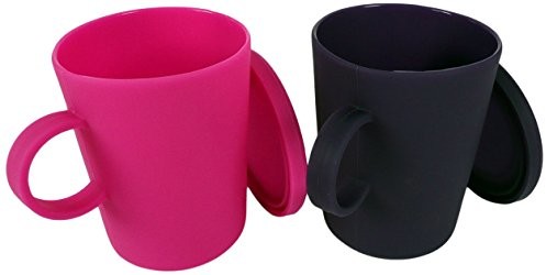 YOKO DESIGN Yoko wzór 1252 silikonowa kształt zapewnia mugcake, 7,3 x 9,5 x 9 cm, ciemny fiolet/fuksja, 2 sztuki 1252