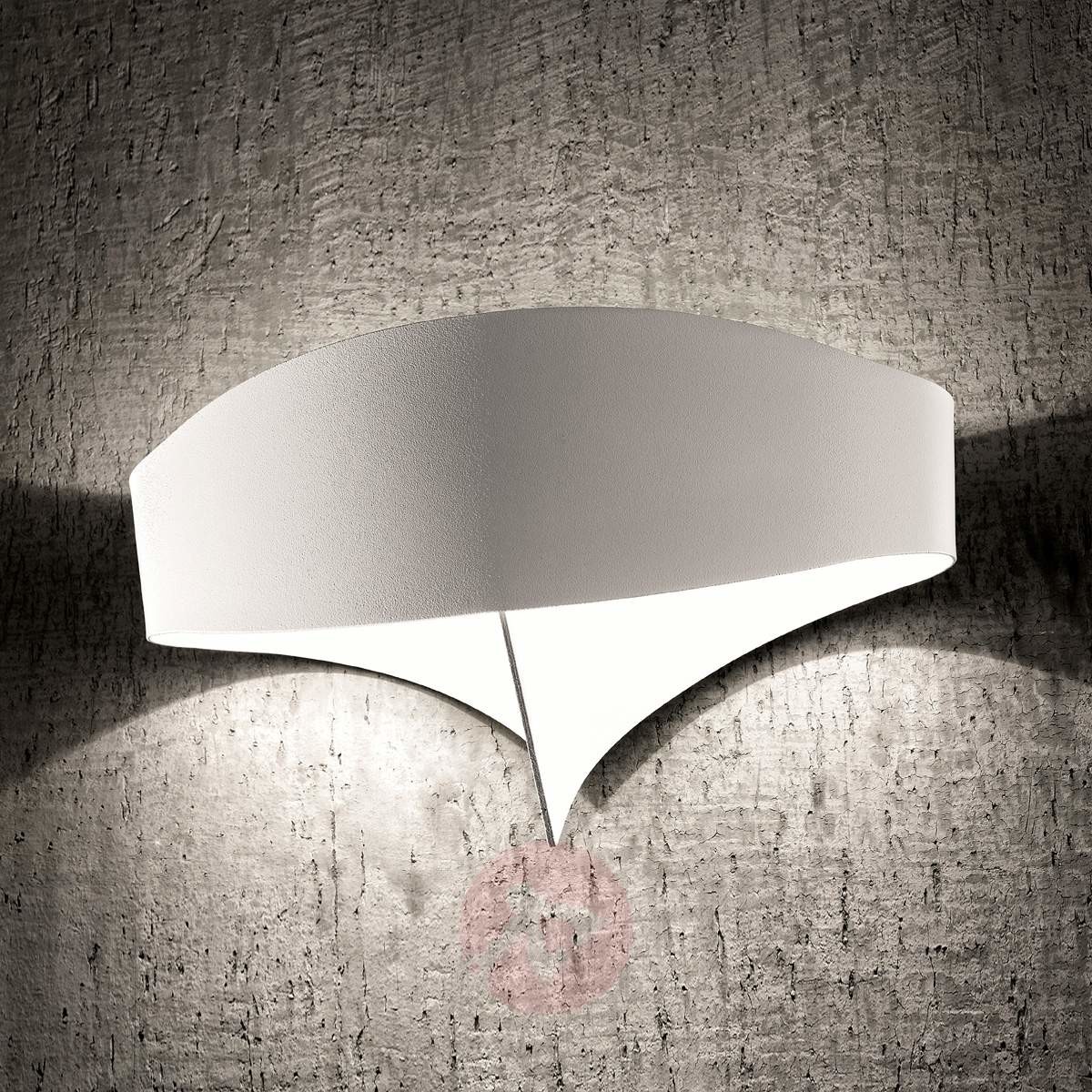 Selene Biała designerska lampa ścienna Scudo