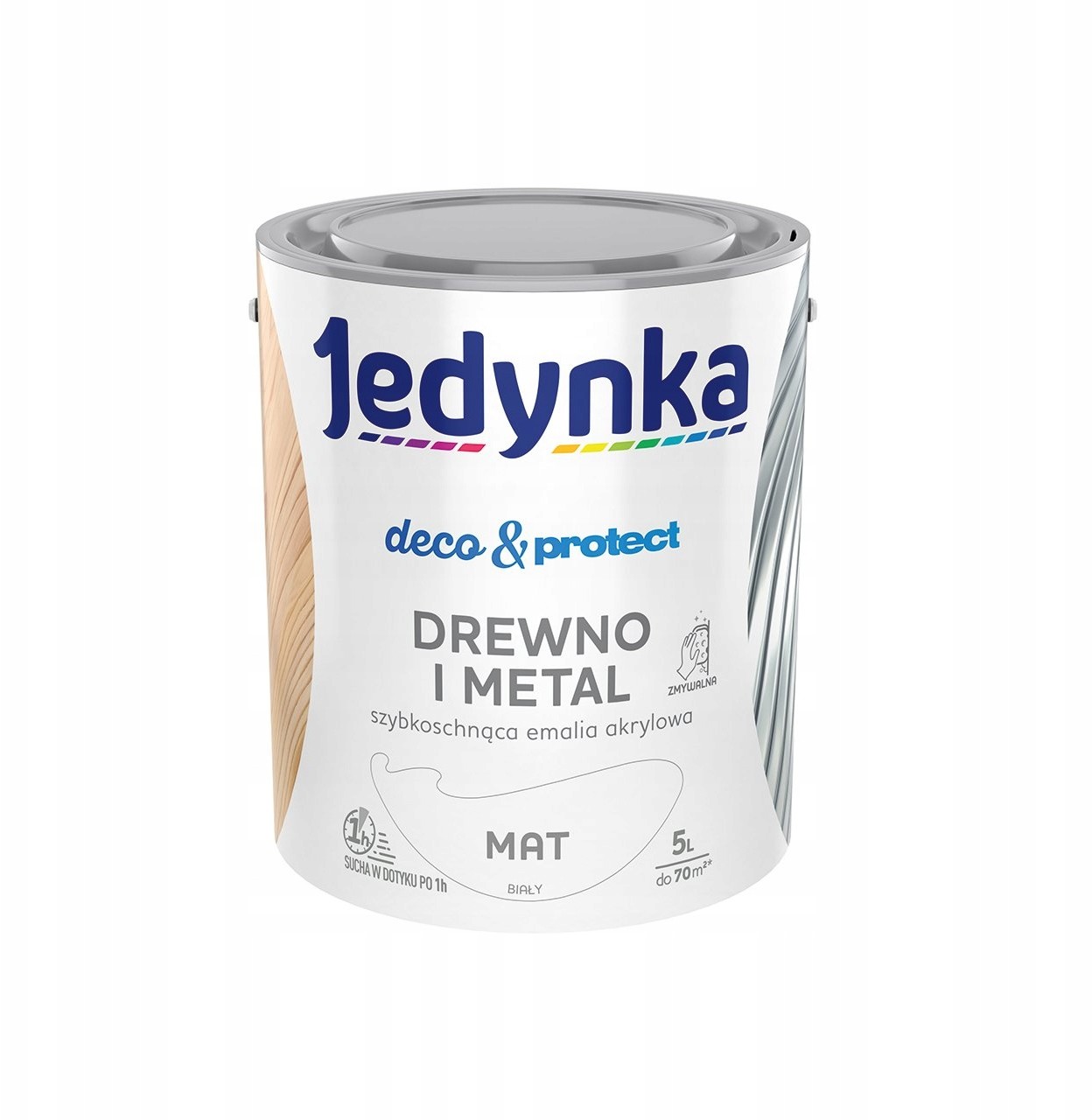 Jedynka D&p Drewno i Metal 5l Biały Mat