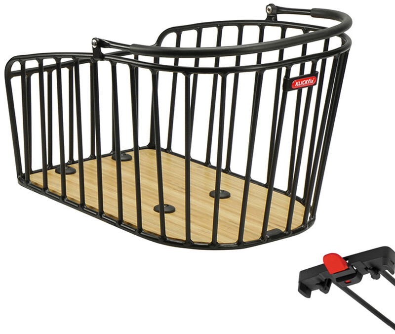KlickFix Aluminio GT Kosz rowerowy tylny do systemu Racktime, black 2021 Kosze na bagażnik 0373R