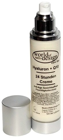 World of Nails-Design Premium Anti-AGE pielęgnacji twarzy w dzień i w nocy, z Q10 + w dozowniku hialuronowego in rozmiar XXL 1er Pack (1 X 125 ML) 710002