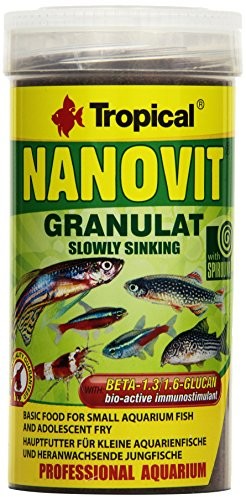 Tropical nanovit granulat, granulat koernchenzur paszy od małych ryb ozdobnych, 1er Pack (1 X 250 ML) S-116-1