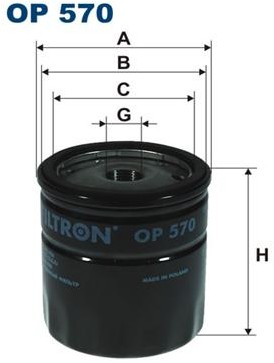 Filtron Filtr oleju OP579 OP579