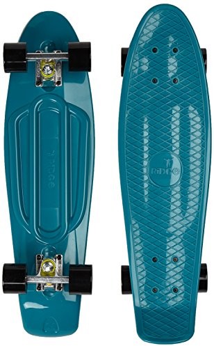 Cruiser Ridge Organics Board Skate w całości wyprodukowany w UE 27 cali Skateboard, niebieski, 69 cm (27) PB-27-ORGANIC-TEAL-BLACK