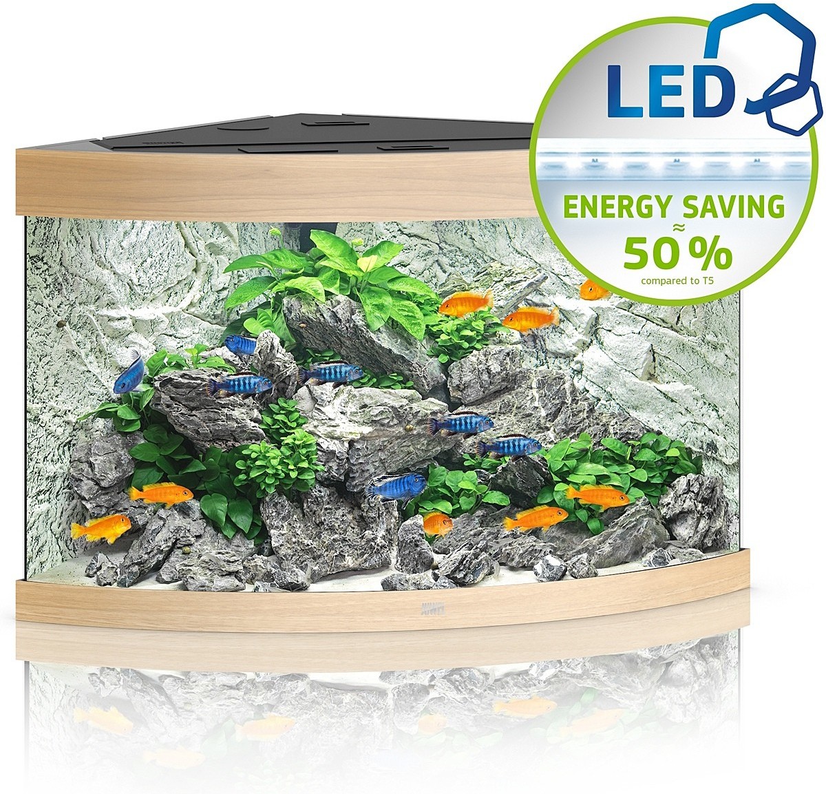 Juwel Trigon 190 LED jasne drewno - akwarium Trigon 190 LED 16850