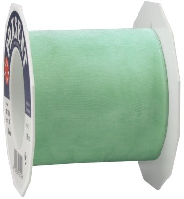 Pattberg Prezent 72 MM 25 m Sheer  taśma organza, miętowa zieleń 6017525-036