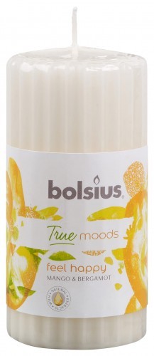 Bolsius True Moods Świeca pieńkowa zapachowa 120/58 Feel Happy