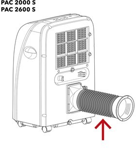 Trotec PAC 2000 S / PAC 2600 S wąż powietrza odprowadzanego 150 mm