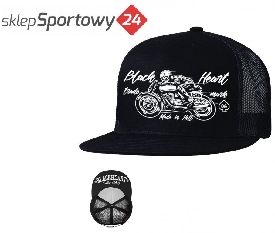 BLACKHEART CZAPKA Z DASZKIEM VINTAGE TRUCKER CZARN BLACKHEART