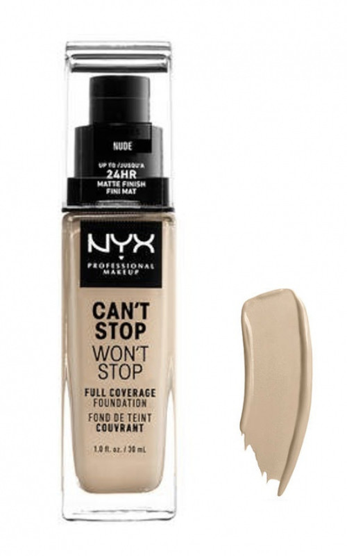 NYX Professional Makeup - CAN''T STOP WON''T STOP - FULL COVERAGE FOUNDATION - Podkład do twarzy - NUDE