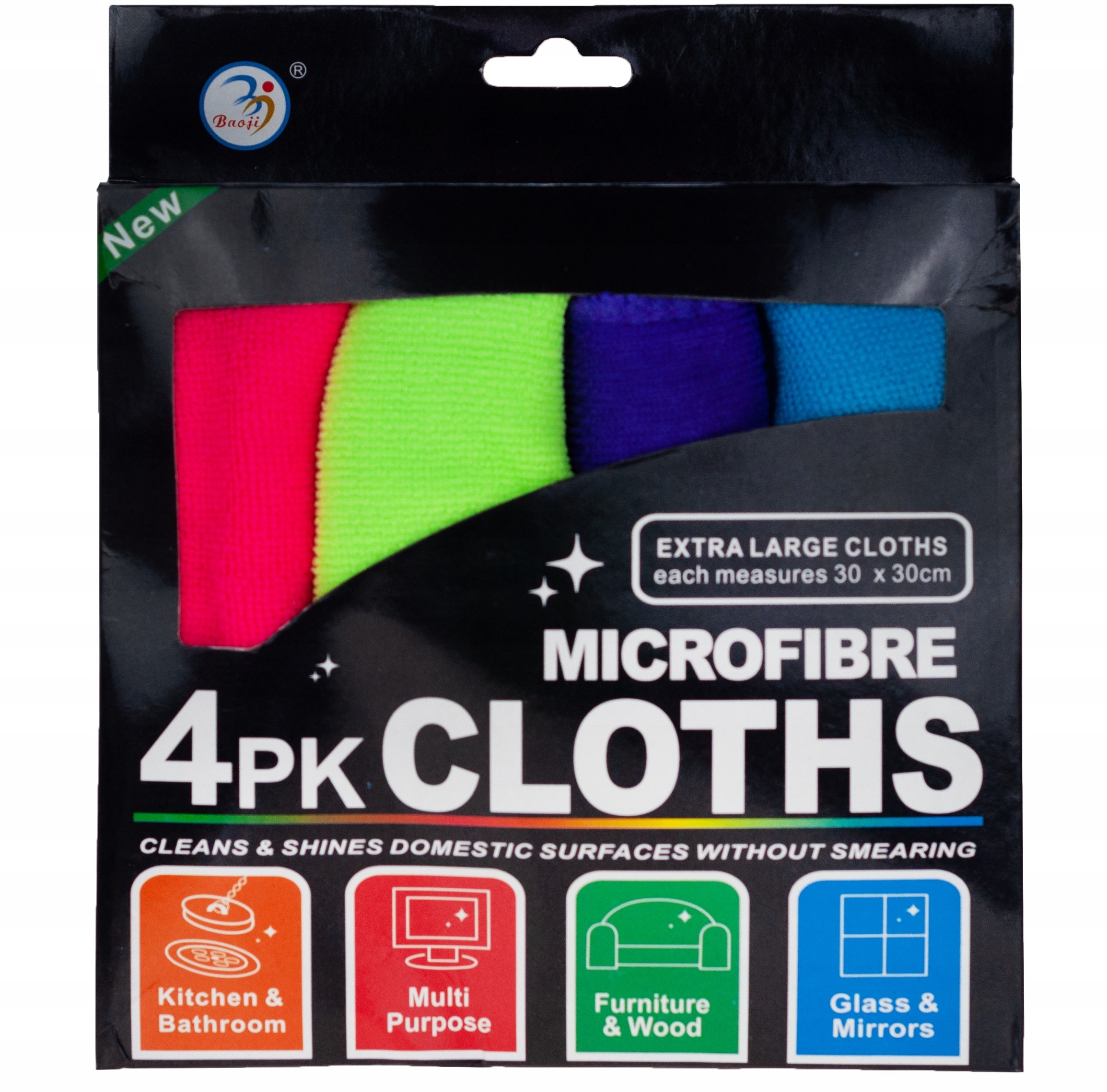 Ściereczki Z Mikrofibry 4SZT Zestaw Ściereczek