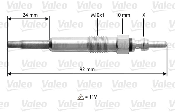 VALEO swieca zarowa 345104