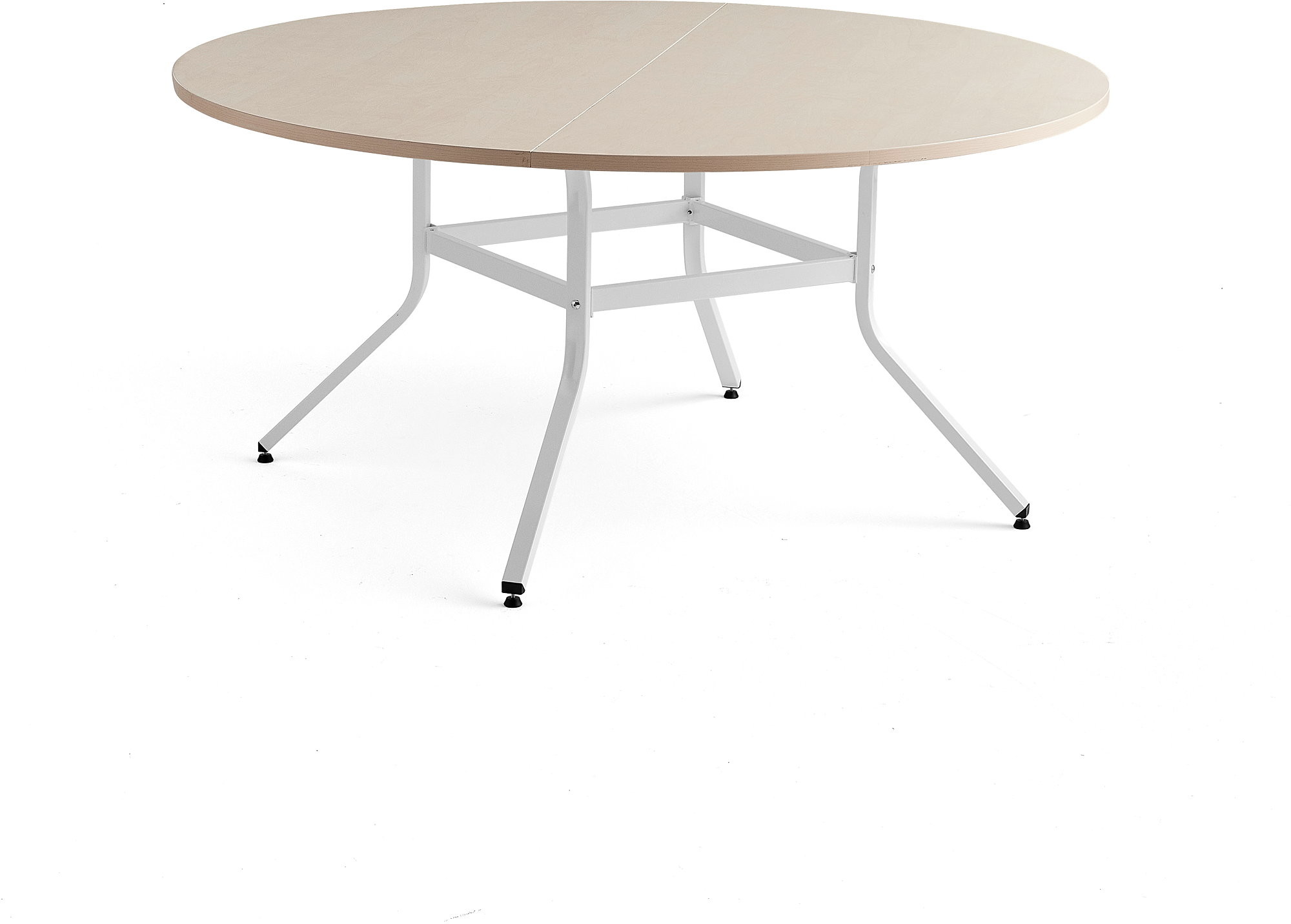 AJ Produkty Stół VARIOUS, 1600x740 mm, biały, brzoza