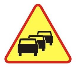 Znak ostrzegawczy A-33 Zator drogowy