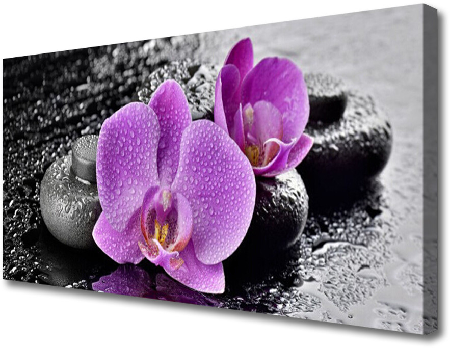 PL Tulup Obraz Canvas Storczyk Kwiaty Orchidea Spa 120x60cm