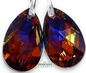 Swarovski NAJNOWSZE! przepiękne kolczyki VOLCANO