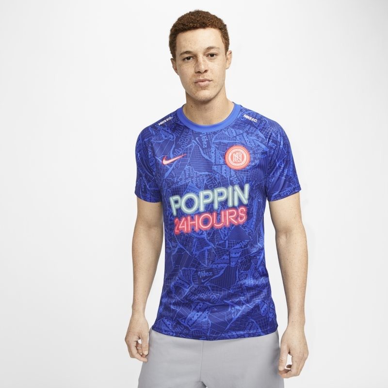 Nike Męska koszulka piłkarska F.C. South London SE11 Sancho - Niebieski CD0574-405