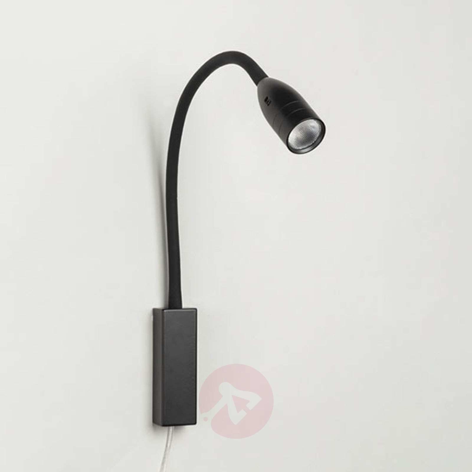 Fischer&Honsel Lampa ścienna LED Sten sterowana gestami, czarna