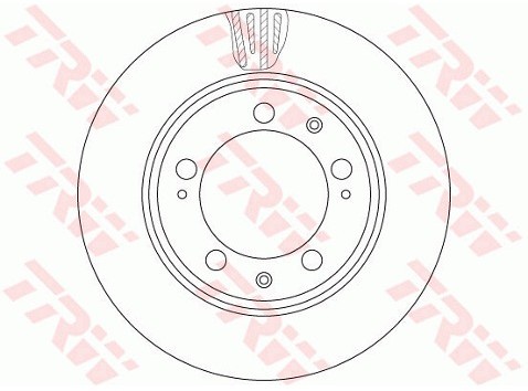 TRW Tarcza hamulcowa DF6484S