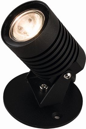 Nowodvorski Lampa Spike LED S 9101 oprawa zewnętrzna ogrodowa 1x3W LED czarna IP54