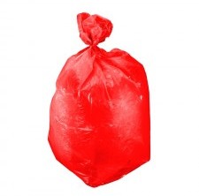 PROLINE PROLINE Worki na śmieci LDPE 120l rolka 10 sztuk czerwone 41204 PX41204