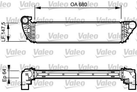 VALEO Chłodnica powietrza doładowującego 817828