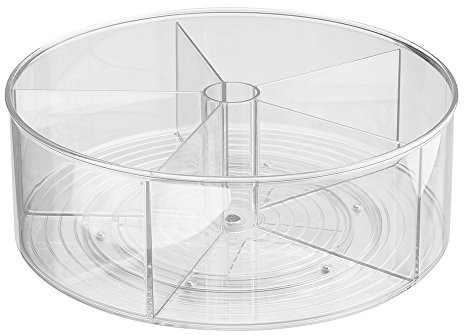 InterDesign Inter wzornictwo 62430eu Linus talerz obrotowy  dzieli, przezroczysta 62430