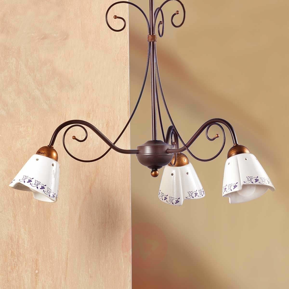 Klasyczna lampa wisząca CARTOCCIO 3 punktowa