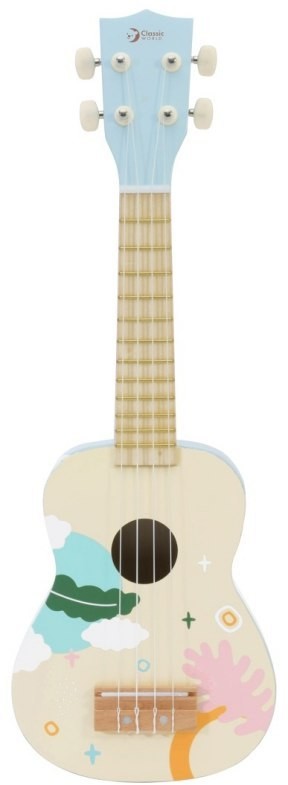Classic World Lumarko Drewniane Ukulele Gitara Dla Dzieci Niebieskie! CW40560 Lek