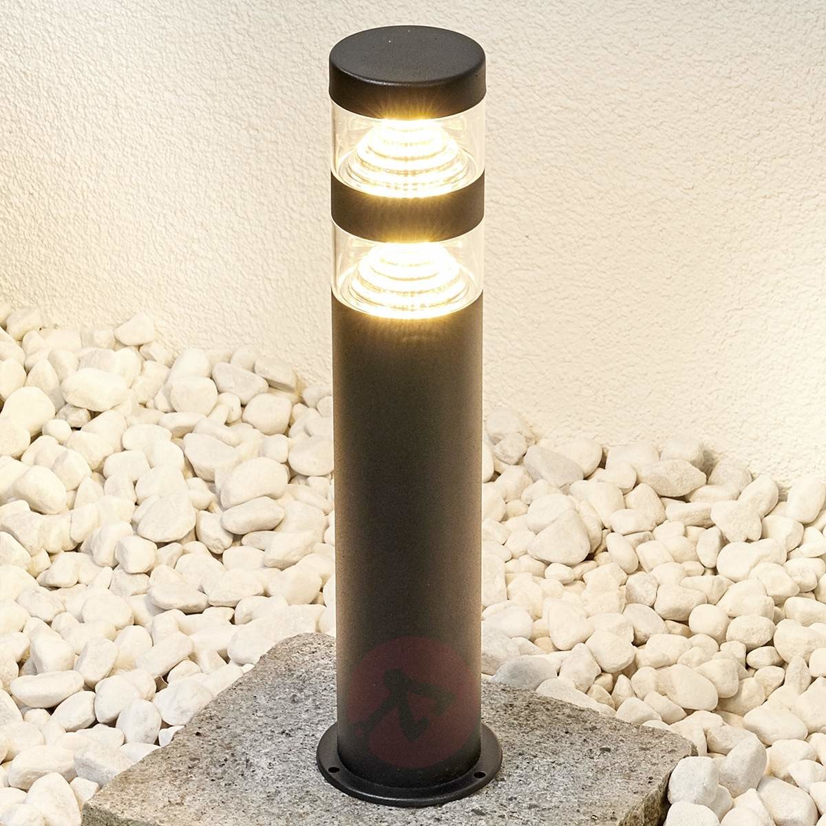 Lampenwelt Lampa cokołowa LANEA z LED, ciepła biel