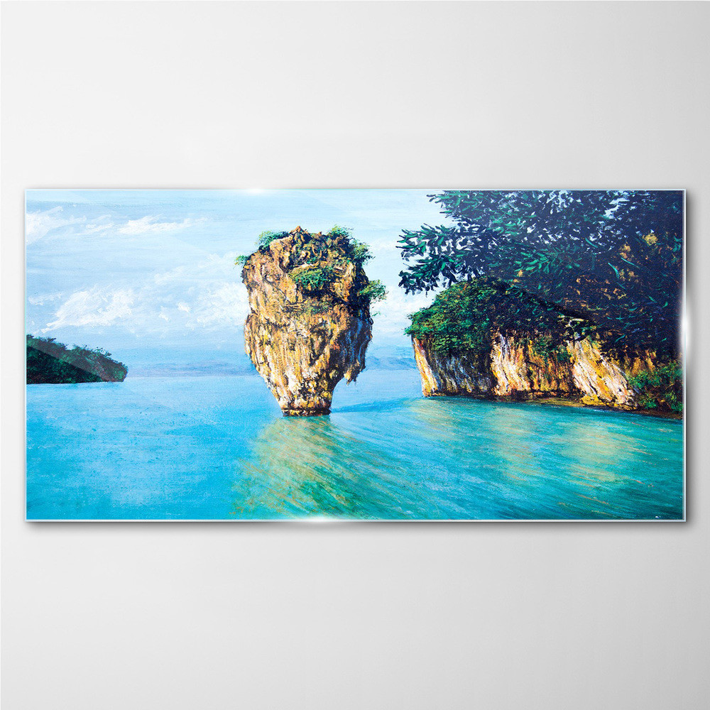 PL Coloray Obraz Szklany morze niebo przyroda 100x50cm