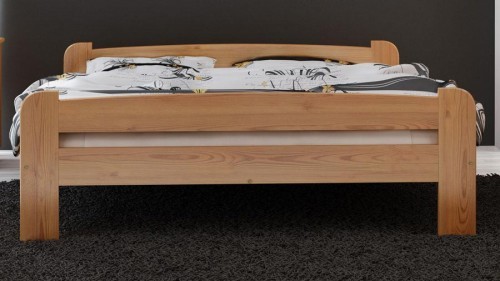 Magnat Meble Łóżko drewniane Ania 160x200 z materacem piankowym