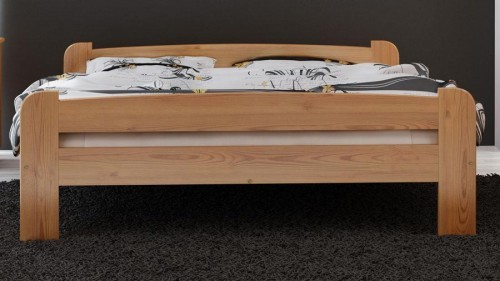Magnat Meble Łóżko drewniane Ania 120x200 z materacem kieszeniowym