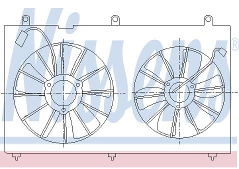 NISSENS Wentylator, chłodzenie silnika NISSENS 85242