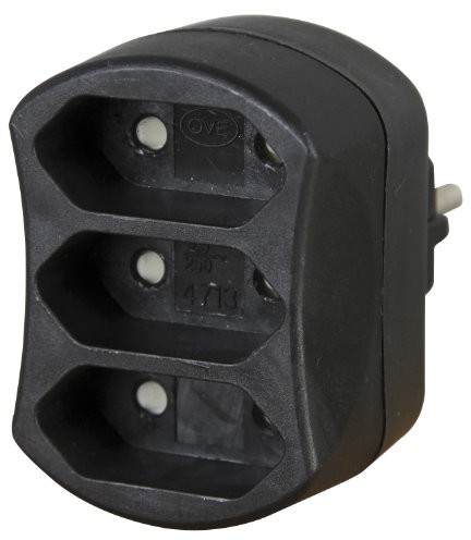 Kopp 471305006 adapter 3-fach, czarna