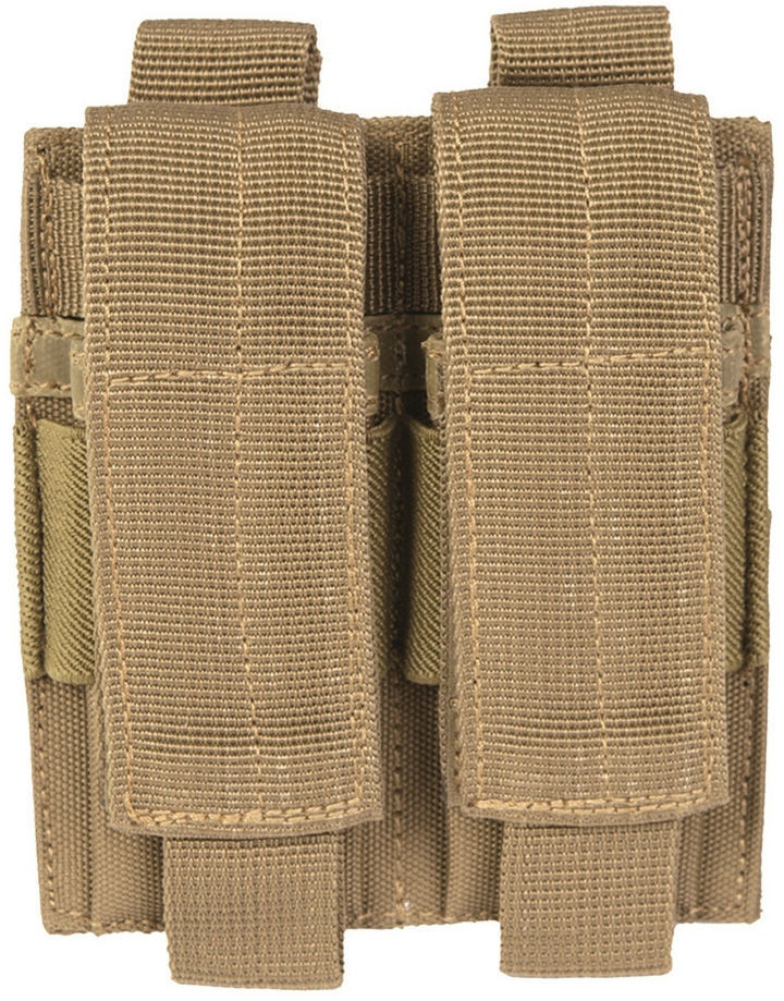 Mil-Tec Ładownica na 2 magazynki pistoletowe - coyote (13495505) 13495505