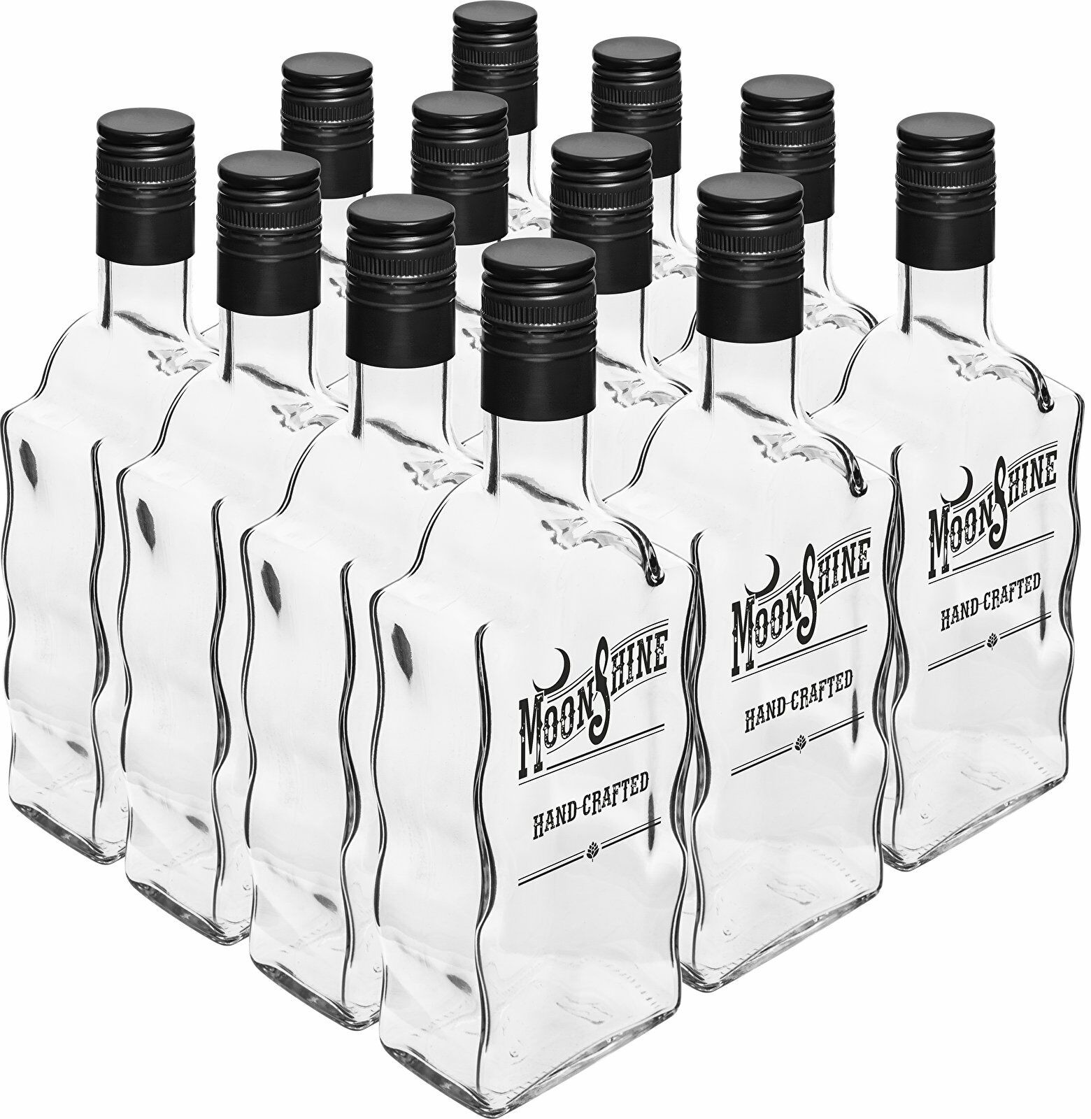 Browin Butelka Klasztorna 0,5L z zakr.nadruk Moonshine -12szt.