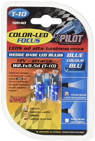 Lampa Pilot żarówki z trzonkami szklanymi Blue-LED T10 12 V 5 W opakowaniu  szt 58140