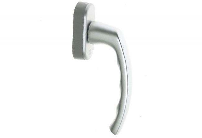 Hoppe Klamka Secustik LUXEMBURG T-32-42 z regulowanym trzpieniem F1/srebrne alum.