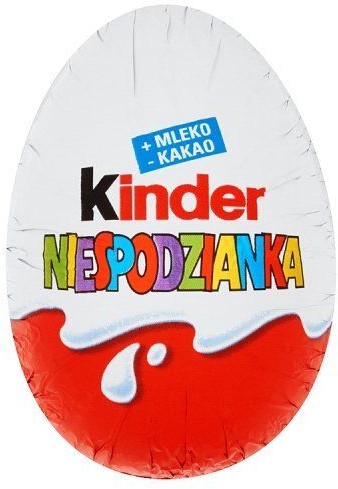 Ferrero Kinder Niespodzianka Słodkie jajko z niespodzianką pokryte czekoladą mleczną 20 g