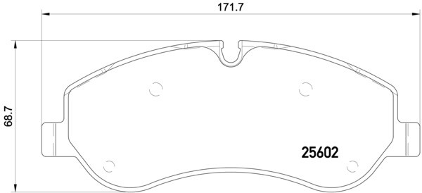 BREMBO Zestaw klocków hamulcowych, hamulce tarczowe P 24 152