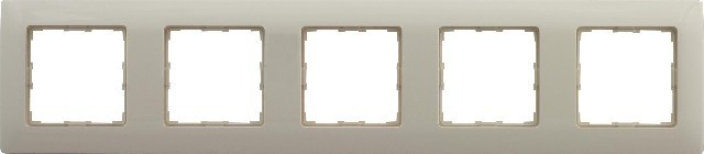 KOS Elektro System Vena kremowy ramka 5 kos_510385