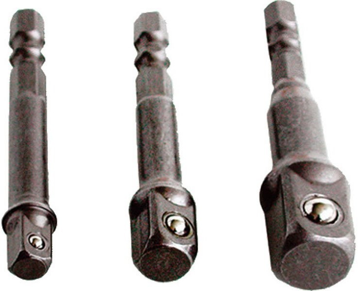 EXTOL CRAFT Adaptery 1/4 BIT 1/4" - 3/8" - 1/2"32600
