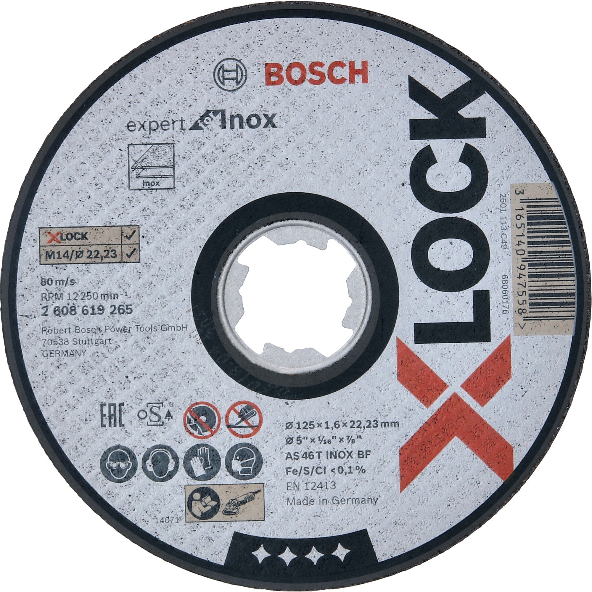 Bosch 2608619265, Ostrze, tarcza 3165140947558