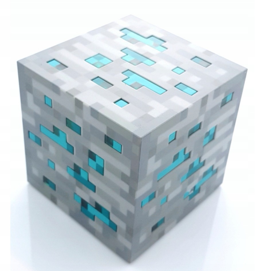 Lampka Nocna W Kształcie Bloku Rudy Minecraft