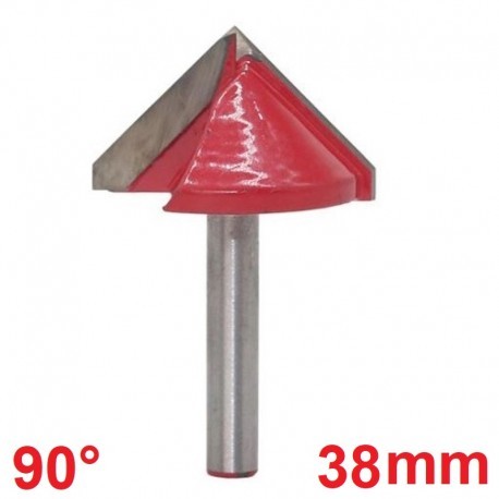 Frez VHM 3D 38mm 120 stopni chwyt 8mm carving