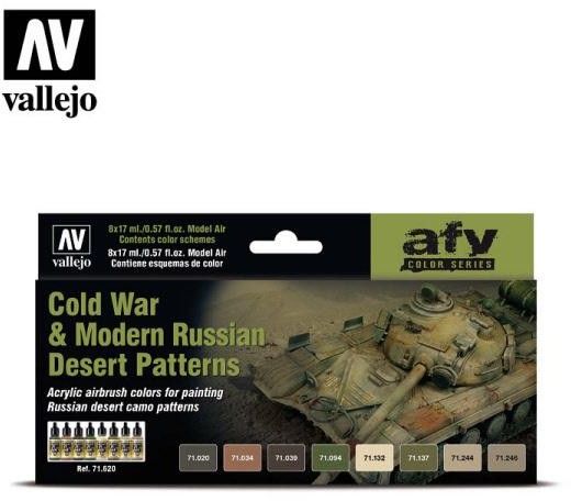 Vallejo Zestaw Model Air 8 farb - Cold War & Modern Russian Desert Patterns Vallejo 71620