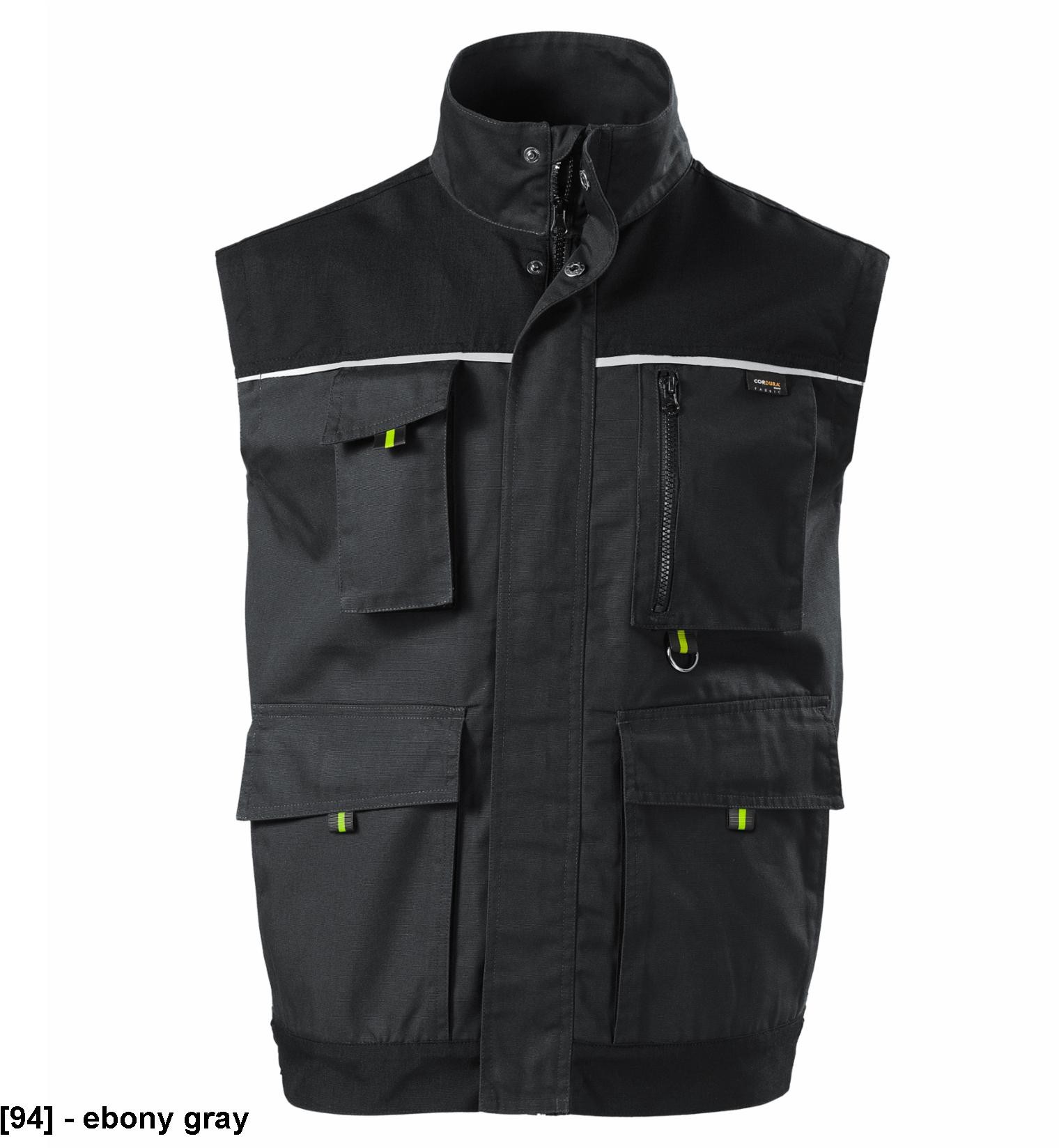ADLER RIMECK Ranger W54 - Kamizelka robocza męska, 270 g/m, 65% poliester, 35% bawełna, 2 kolory - 44/46-52/54 Ranger W54